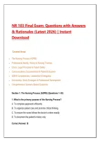 NR 103 Foundations of Nursing Midterm & Final Exam Bundle 2026 &vert; Questions&comma; Answers & Detailed Rationales