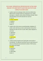 N212 Exam &sol; Approved N212 Pathophysiology Actual Exam &NewLine;2026&sol;2027 Test Bank Practice Questions And Study Guide &NewLine;Complete Accurate Exam 