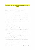 Microbiology Lab Final Exam Questions And Answers Rated A Latest Update 2026