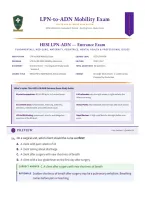 HESI LPN-ADN Entrance Exam Version A &lpar;LATEST EDITION&rpar; &vert; Complete Questions & Verified Answers &vert; 100&percnt; Correct &vert; Grade A  Elsevier