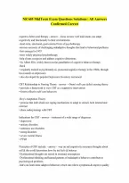 NR 605MidTerm Exam Questions with Solutions 100 Correct Answers Verified A Graded