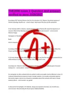 THE2000 exam 2 Question and answers verified to pass 2026&sol;2027