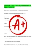THE2000 Exam 2 study guide verified to pass 2026&sol;2027