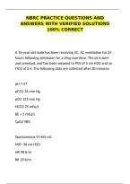 NBRC Practice Questions and Answers with Verified Solutions &ndash; 100&percnt; Correct Study Guide&NewLine;&NewLine;
