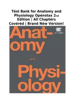 Test Bank for Anatomy and Physiology 2e by OpenStax &vert; ISBN 9781711494067 &vert; All Chapters Covered
