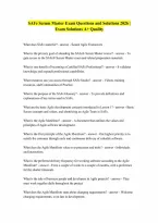 SAFe Scrum Master Exams Questions and Answers Latest 2026 with Solutions This Set Contains Multiple Frequently Tested Questions and Everything you nee