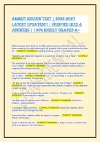 Test Bank for ARMRIT Review Test &vert; 2026&ndash;2027 Latest Updates &vert; American Registry of Magnetic Resonance Imaging Technologists &vert; 225 Multiple-Choice Questions&comma; 3&period;5 Hours&comma; Cut Score 75 &vert; MRI Physics&comma; Clinical Applications&comma; Safety & Cross-Sectional Anatomy &vert; V
