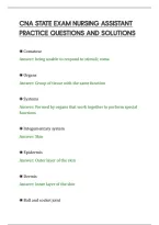 Cna State Exam Comprehensive&NewLine;Questions And Solutions