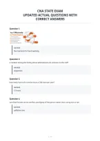 Cna State Exam Review Guide With&NewLine;Accurate Answers