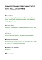 Cna State Exam&NewLine;Updated Actual Questions With&NewLine;Correct Answers