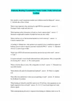 Alabama Boating Test Complete Questions and Verified Answers