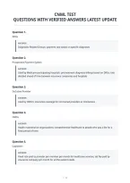 Cnml Test&NewLine;Questions With Verified Answers Latest Update