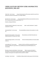 Chem 1133 Exam 3 Review Guide And Practice Questions &vert; 2026&ndash;2027