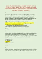 Boma Hvac Systems Exam 2026&sol;2027 Newest Actual &NewLine;Exam Test Bank &vert; Boma Hvac Systems Exam Review &NewLine;With Complete Exam Questions And Correct Verified &NewLine;Answers &vert; Already Graded A&plus;
