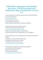 NUR 176 Complete Final Exam Review &vert; 400 Practice Questions & Answers