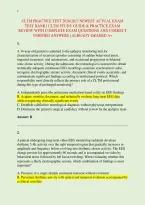 Cltm Practice Test 2026&sol;2027 Newest Actual Exam &NewLine;Test Bank &vert; Cltm Study Guide & Practice Exam &NewLine;Review With Complete Exam Questions And Correct &NewLine;Verified Answers &vert; Already Graded A&plus;