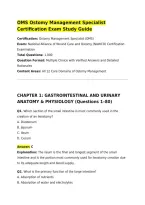 OMS Ostomy Management Specialist Certification Exam Study Guide&NewLine;Certification&colon; Ostomy Management Specialist &lpar;OMS&rpar;&NewLine;Exam&colon; National Alliance of Wound Care and Ostomy &lpar;NAWCO&rpar; Certification Examination&NewLine;Total Questions&colon; 1&comma;000&NewLine;Question Format&colon; Multiple Choic