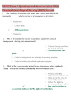 NR302 Health Assessment I Exam 1 Questions and Answers