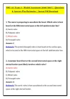 NSG 121 Exam 3 &ndash; Health Assessment &lpar;2026&sol;2027&rpar; &vert; Questions &NewLine;& Answers Plus Rationales &vert; Instant Pdf Download