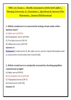 NSG 121 Exam 4 &ndash; Health Assessment &lpar;2026&sol;2027&rpar; Q&A &vert; &NewLine;Herzing University A&plus; Guarantee &vert; Questions & Answers Plus &NewLine;Rationales &vert; Instant Pdf Download