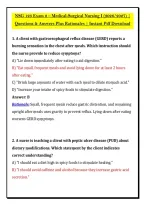 NSG 123 Exam 2 &ndash; Medical-Surgical Nursing I &lpar;2026&sol;2027&rpar; &vert; &NewLine;Questions & Answers Plus Rationales &vert; Instant Pdf Download