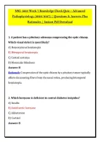 NSG 5003 Week 7 Knowledge Check Quiz &ndash; Advanced &NewLine;Pathophysiology &lpar;2026&sol;2027&rpar; &vert; Questions & Answers Plus &NewLine;Rationales &vert; Instant Pdf Download