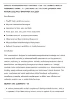 William Paterson University Nur 600 Exam 3 V1-Advanced Health Assessment Exam &ndash; All Questions And Solutions &lpar;Answers And Rationales&rpar;&vert;Latest Exam Prep 2026&sol;2027