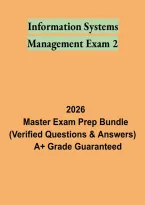 Information Systems Management Exam 2 Study Guide &vert; MIS Practice Questions and Exam Preparation