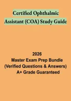 Certified Ophthalmic Assistant &lpar;COA&rpar; Study Guide &vert; Exam Review&comma; Practice Questions and Certification Prep