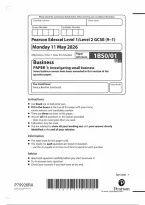 Edexcel GCSE Business 2026 Paper 01 Questions &lpar;1BS0&rpar;