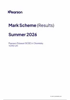 Edexcel GCSE Chemistry 2026 Paper 2H Mark Scheme &lpar;1CH0&rpar;