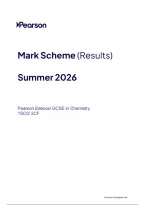 Edexcel GCSE Combined Science 2026 Paper 2CF Mark Scheme &lpar;1SC0&rpar;