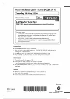 Edexcel GCSE Computer Science 2026 Paper 02 Questions &lpar;1CP2&rpar;