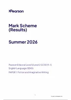 Edexcel GCSE English Language 2026 Paper 01 Mark Scheme &lpar;1EN0&rpar;
