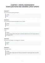 Chapter 1&colon; Dental Radiography&NewLine;Exam Questions And Answers Latest Update