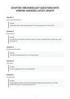 Chapter 1 Microbiology Questions With&NewLine;Verified Answers Latest Update