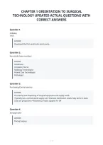 Chapter 1 Orientation To Surgical&NewLine;Technology Updated Actual Questions With&NewLine;Correct Answers&NewLine;