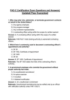 FAC-C Certification Exam Questions and Answers&vert; Updated&vert; Pass Guaranteed