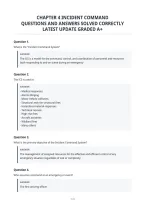 Chapter 4 Incident Command&NewLine;Questions And Answers Solved Correctly&NewLine;Latest Update Graded A&plus;