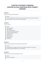 Chapter 4 Incident Command&NewLine;Updated Actual Questions With Correct&NewLine;Answers