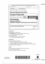 Edexcel AS Psychology 2026 Paper 02 Questions &lpar;8PS0&rpar;
