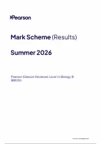 Edexcel A Level Biology B 2026 Paper 03 Mark Scheme &lpar;9BI0&rpar;