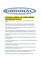 Ca Branch 3 Correct 2027 Exams Answers And Questions Rated