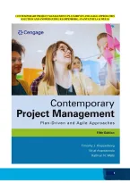 Contemporary Project Management&colon; Plan-Driven and Agile Approaches &mdash; Solution and Answer Guide &vert; Kloppenborg&comma; Anantatmula & Wells