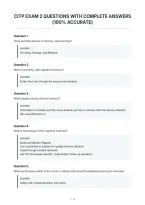 Citp Exam 2 Questions With Complete Answers&NewLine;&lpar;100&percnt; Accurate&rpar;&NewLine;