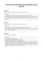 Citp Exam 3 Questions And Answers Latest&NewLine;Update