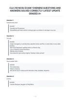 Cla 210 Ncsu Exam 1 &lpar;Heinen&rpar; Questions And&NewLine;Answers Solved Correctly Latest Update&NewLine;Graded A&plus;