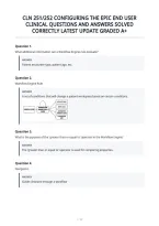 Cln 251&sol;252 Configuring The Epic End User&NewLine;Clinical Questions And Answers Solved&NewLine;Correctly Latest Update Graded A&plus;