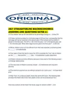 2027 Straighterline Macroeconomics Answers And Questions Rated A&period;pdf