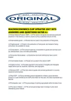Macroeconomics Clep Updated 2027 Sets Answers And Questions Rated A&period;pdf